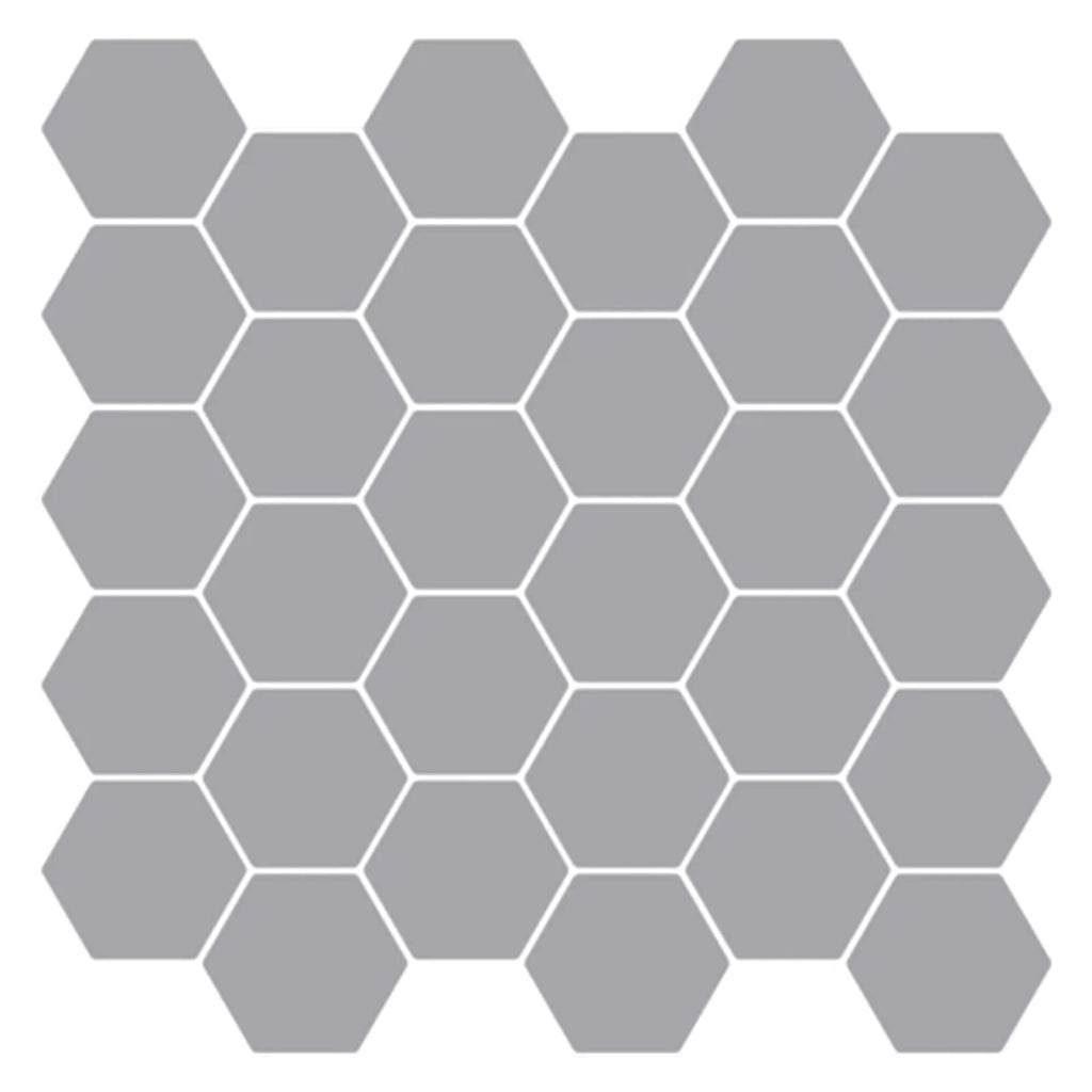Piastrella Esagonale 20 pcs Grigio 30 x 30 cm Poliuretano e PET 42046229