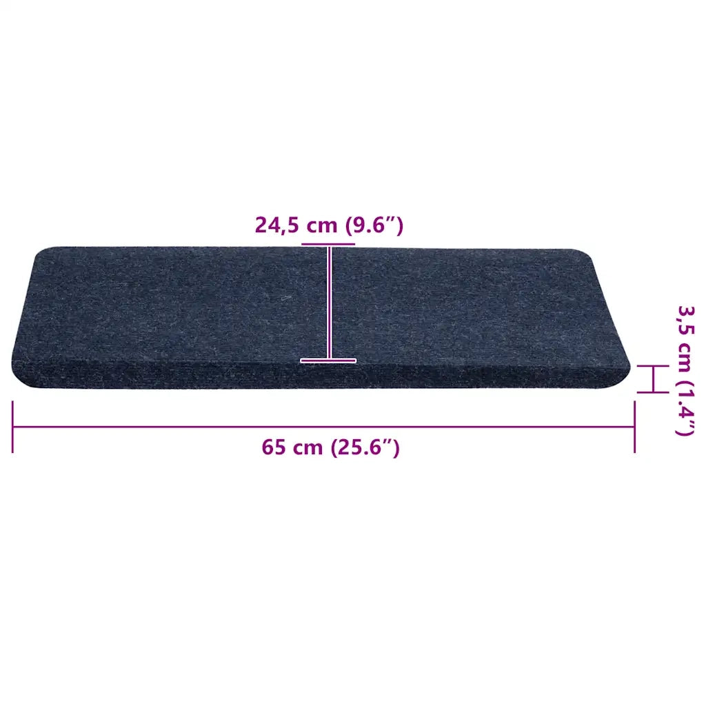 Tappetini Autoadesivi per Scale 30 pz Blu 65x24,5x3,5 cm 3365919