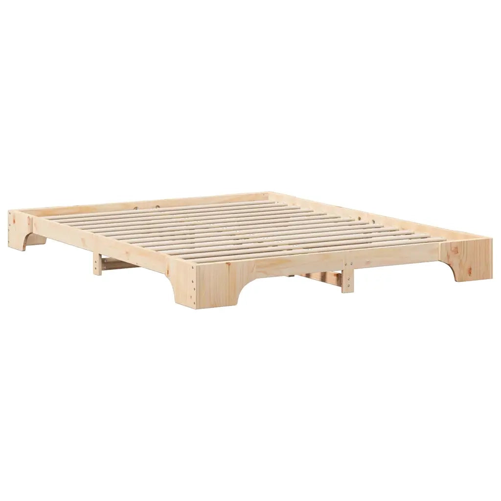 Struttura del letto-Giroletto Marrone 160 x 220 cm Pino massello 859960