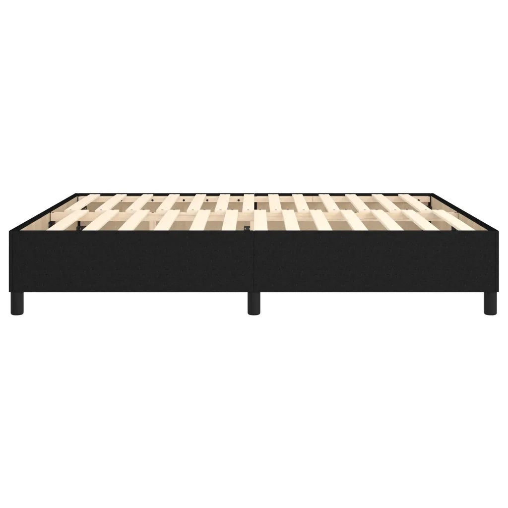 Struttura Letto a Rete a Molle Nero 180x200 cm in Tessuto 3120880