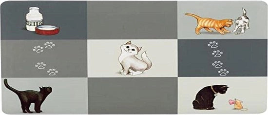 Tappeto da tavola con disegno di gatto patchwork - accessori per animali domestici