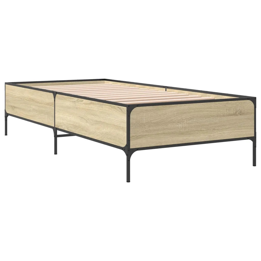 Giroletto Rovere Sonoma 100x200 cm Legno Multistrato e Metallo 844962