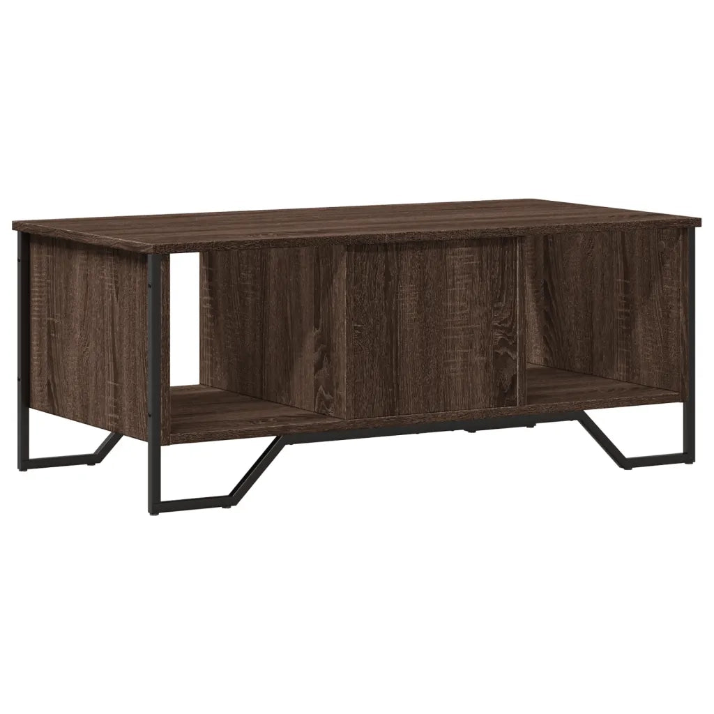 Tavolino Salotto-Tavolino da soggiorno-Tavolo Rovere Marrone 100x51x40 cm Legno Multistrato 600282