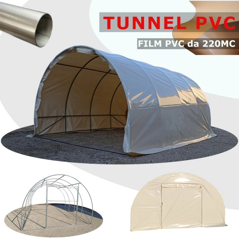 Serra Easy BOX 4x11m con copertura PVC 220MC