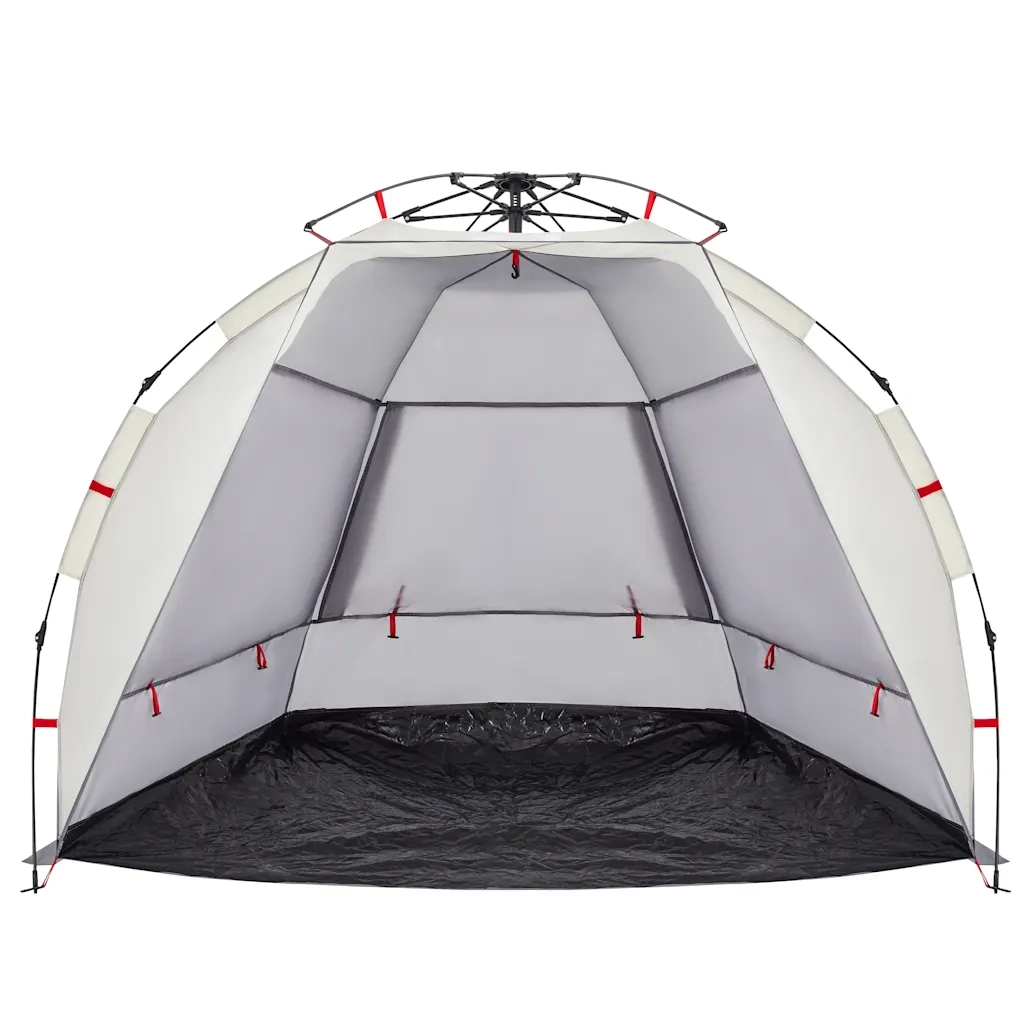 Tenda da Spiaggia 2 Persone-Tenda da campeggio Grigio Rilascio Rapido Impermeabile 931569