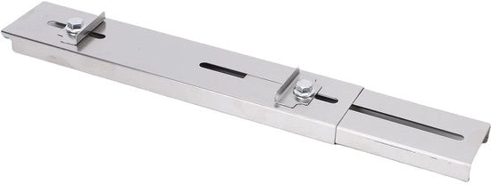 Sostegno per Pietra Abrasiva Regolabile - Acciaio Inossidabile - Per Affilatura di Pietre Oliate e Pietre Affilate - Adatto per Pietre da Affilatura 29-44cm - Incluso Viti e Baffi - Duraturo e Stabilità - Pietra Abrasiva