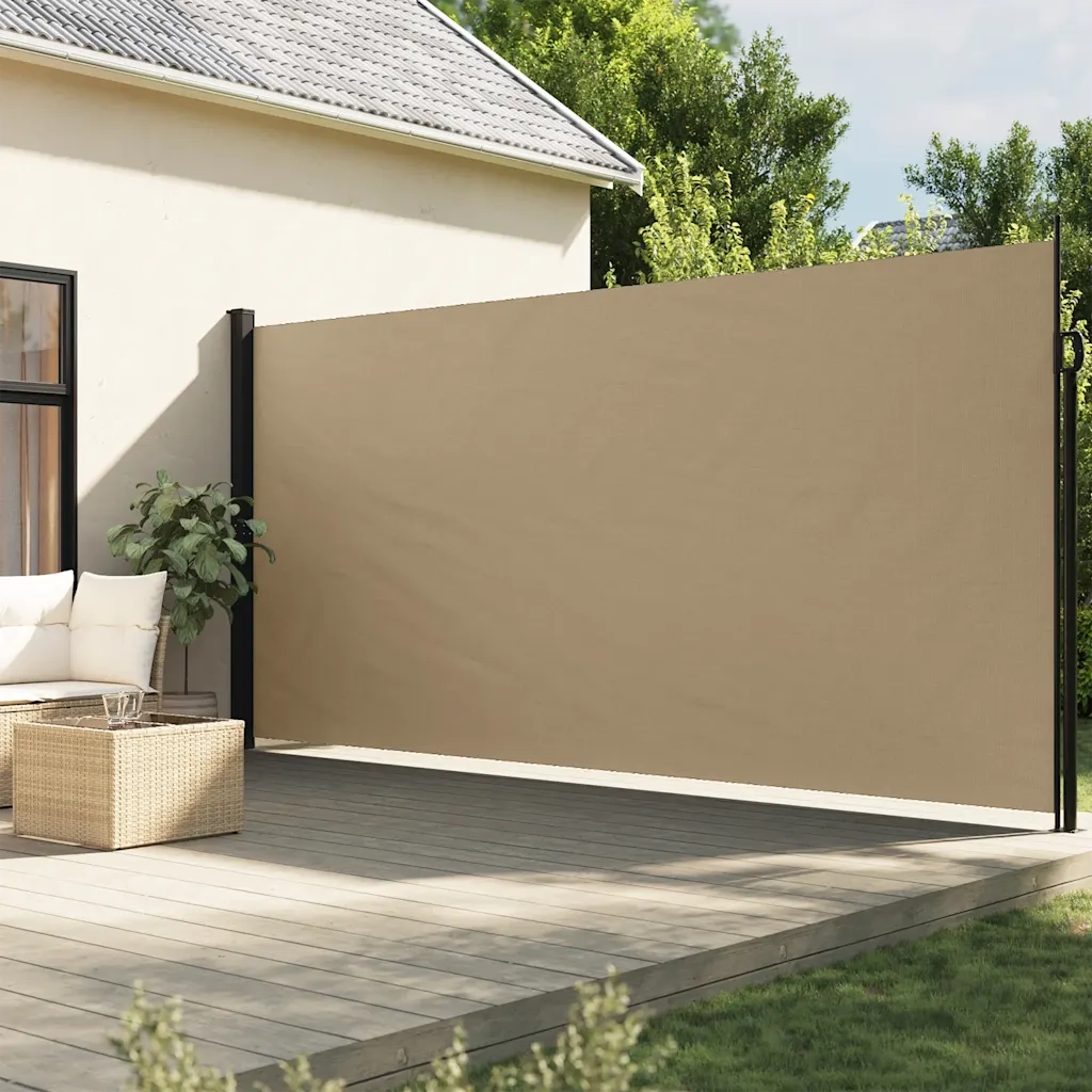 Tenda da Sole | Tenda parasole Laterale Retrattile Beige 220x300 cm