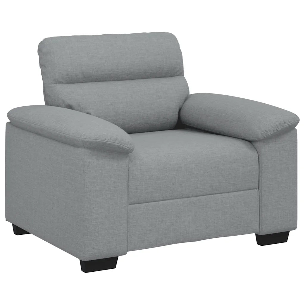 Poltrona Grigio Chiaro 100x81x84 cm in Tessuto 4105287