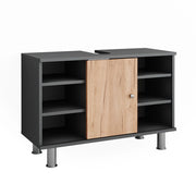 Vicco Mobiletto per lavabo Antracite/quercia dorata 80 x 54 cm