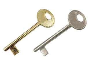 CHIAVE PER SERRATURE A BUSSOLA PATENT- - PASSEPARTOUT ottonata (B00503.00.03) - 10 pezzi AGB