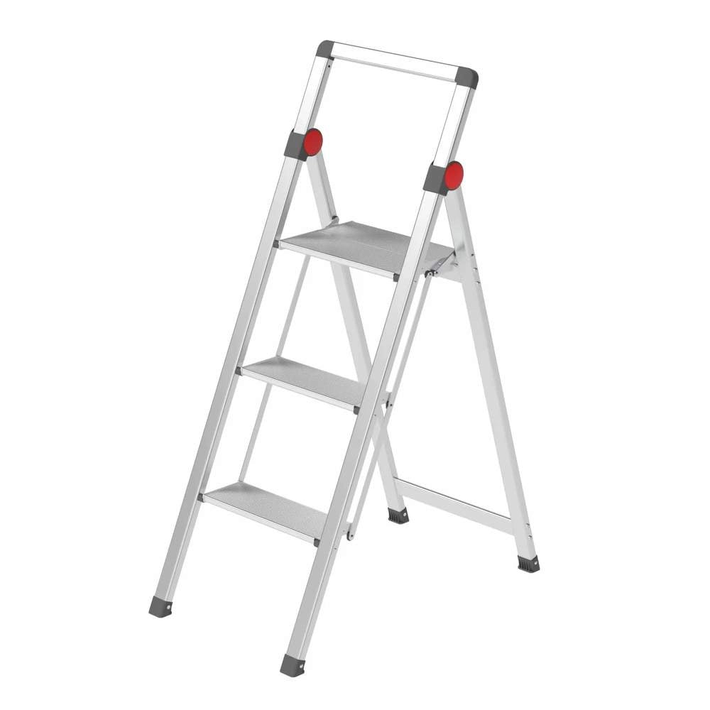 Mini Scaletta Sgabello in Alluminio Slimstep Gierre Formato: 3 Gradini