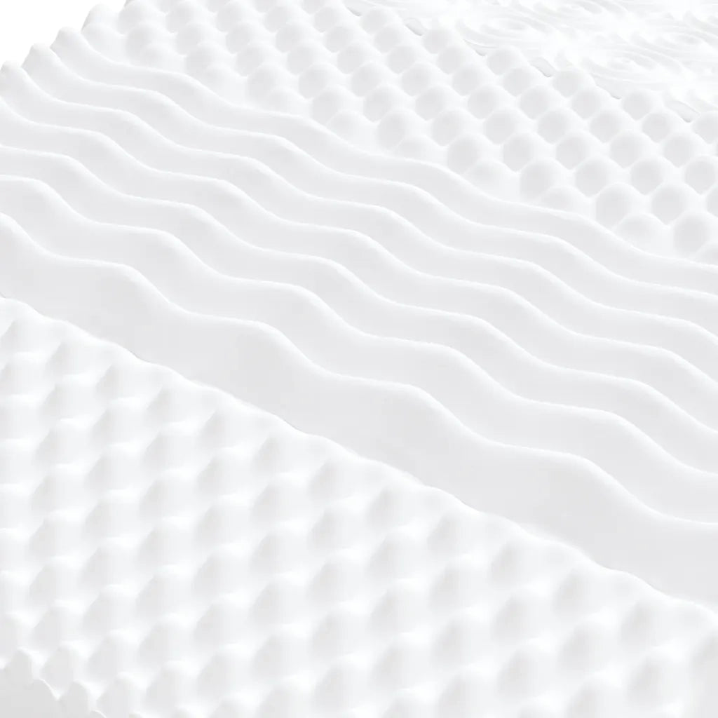Materasso in Schiuma Bianco 180x200 cm 7 Zone Durezza 20 ILD