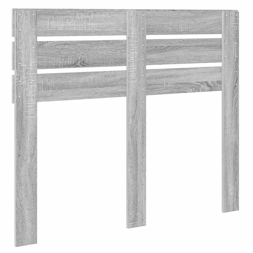 Testiera-Testata-Testiera Decorativa Grigio Sonoma 120 cm Legno multistrato 360893