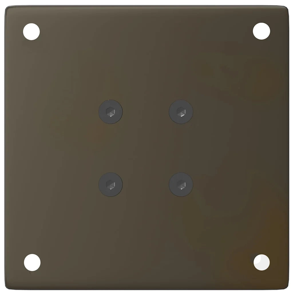 Gambe per Tavolino da Caffè 4 pz in Acciaio Naturale 42-44 cm Acciaio 4012455