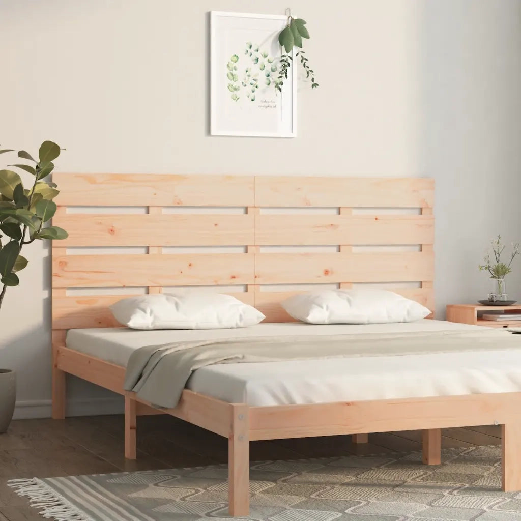 Testiera per Letto 160x3x80 cm in Legno Massello di Pino 821352