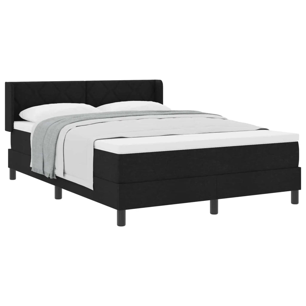 Letto box spring con materasso con materasso Nero 140 x 200 cm 3341169