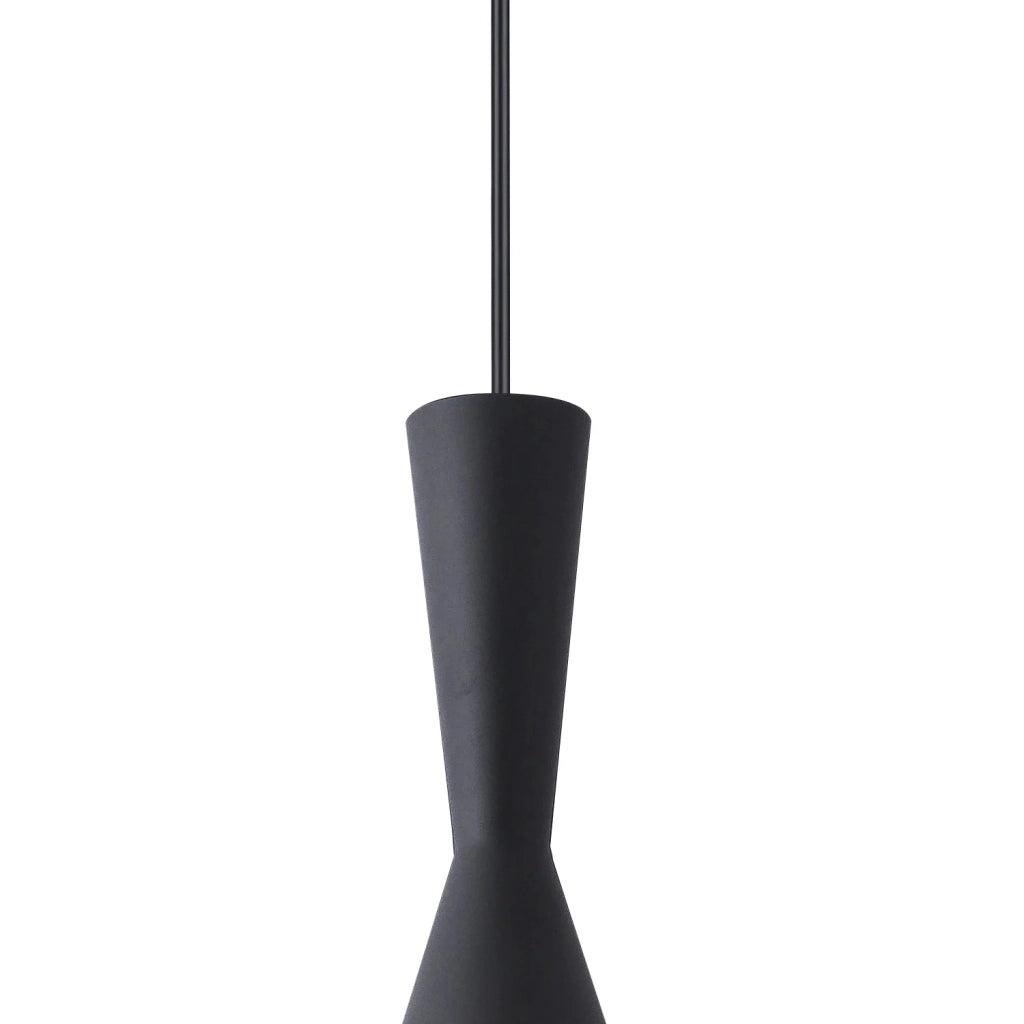 LÚZETE - LAMPADA A SOSPENSIONE IN ACCIAIO NERO Ø 18,5 CM ODELL