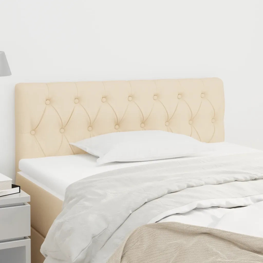 Testiera | Testata Crema 100 x 7 x 78/88 cm in Tessuto