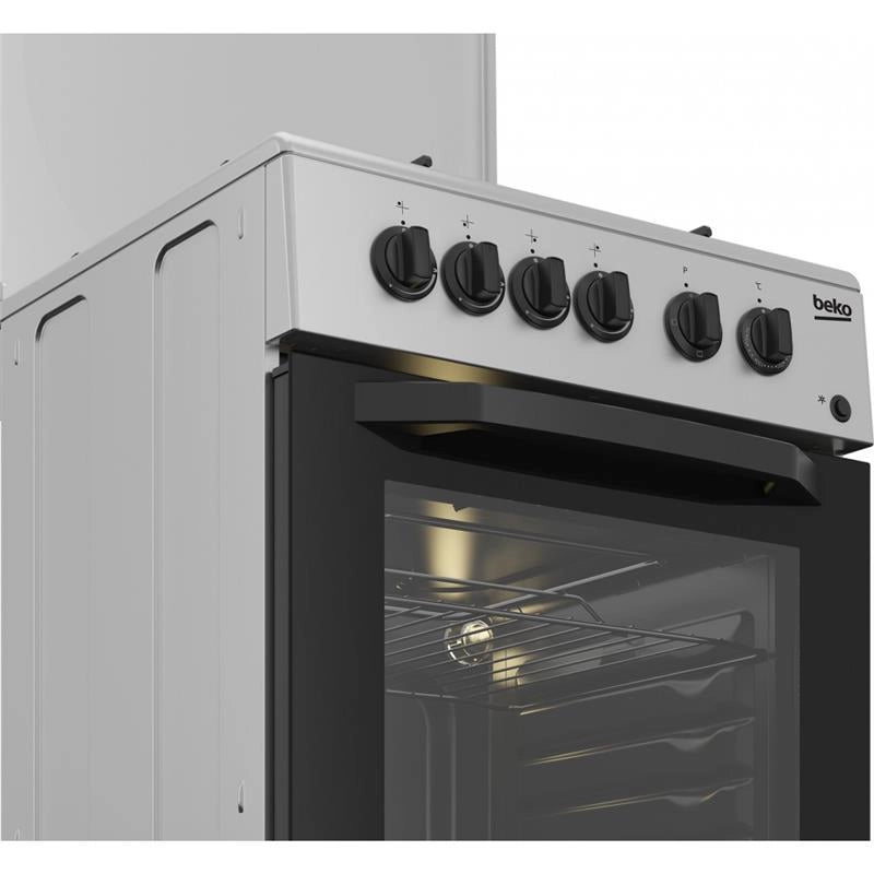 BEKO CSS42014FS CUCINA + FORNO ELETTRICO STATICO 50X50 + 4 FUOCHI A GAS CLASSE A
