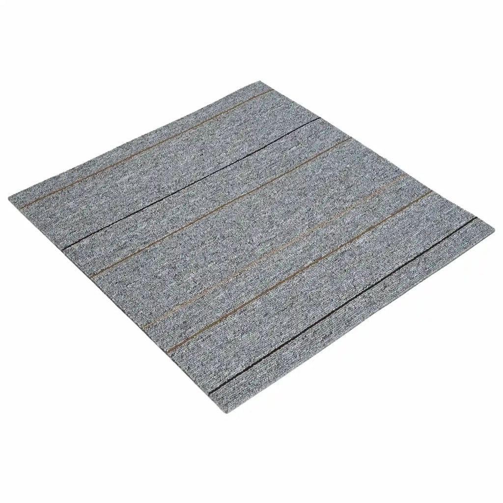 Piastrella per Tappeto Grigio chiaro con strisce 50 x 50 cm CFW7481760