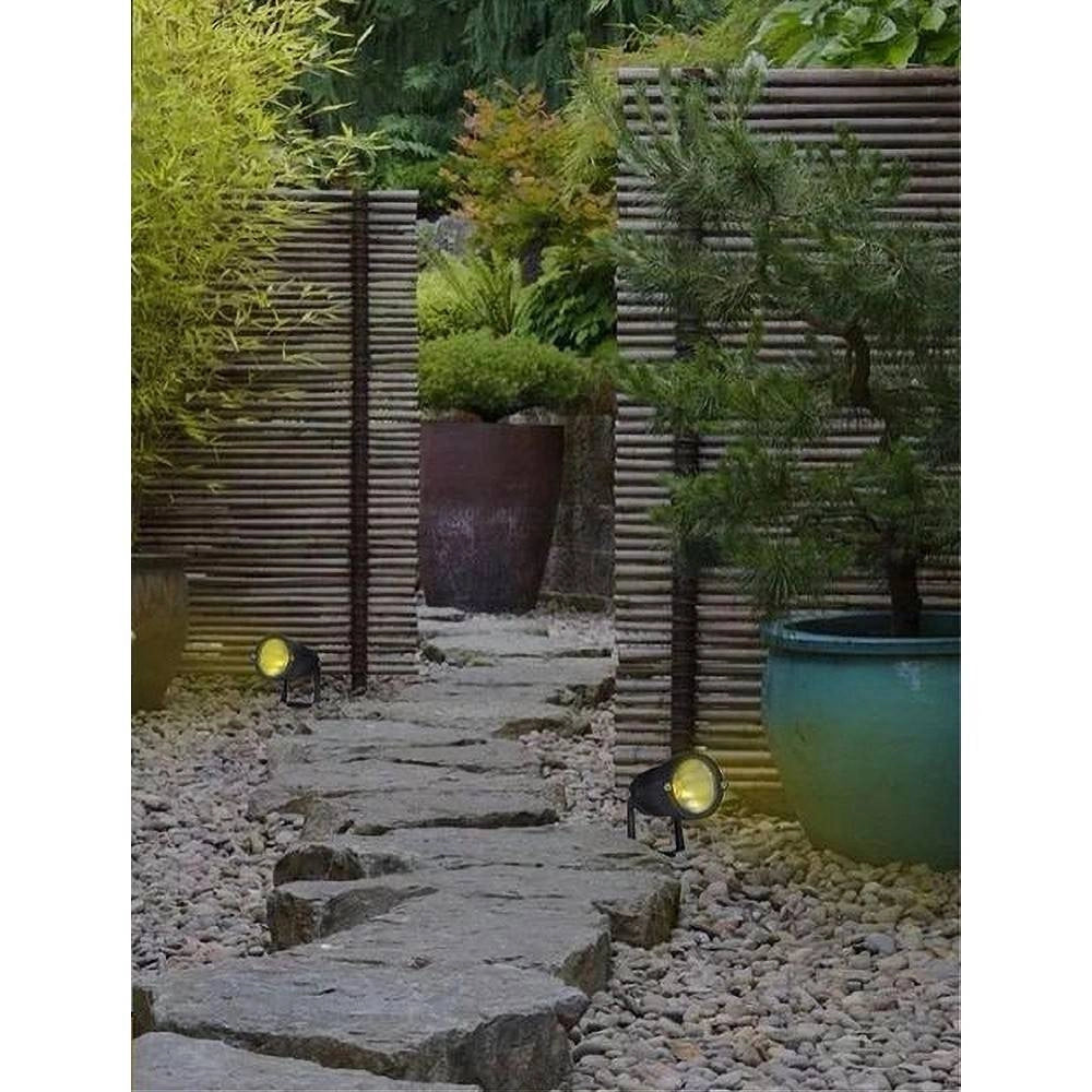 Trade Shop - Faretto Led Cob 5 W Picchetto Esterno Giardino Es06 Luce 4000k 6500k 3000k Verde - -bianco Naturale      -