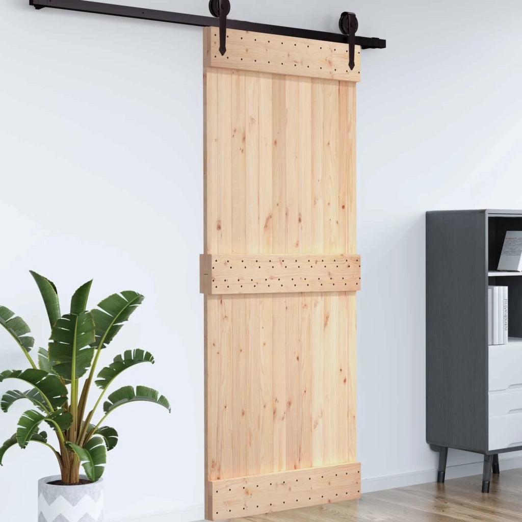 Porta NARVIK Naturale 100 x 210 cm Legno di pino solido 42047087