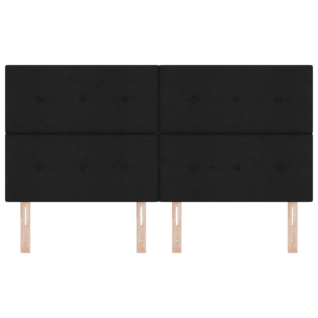 Testiera | Testata LED con strisce LED con Testiera | Testata Nero 180 cm Tessuto