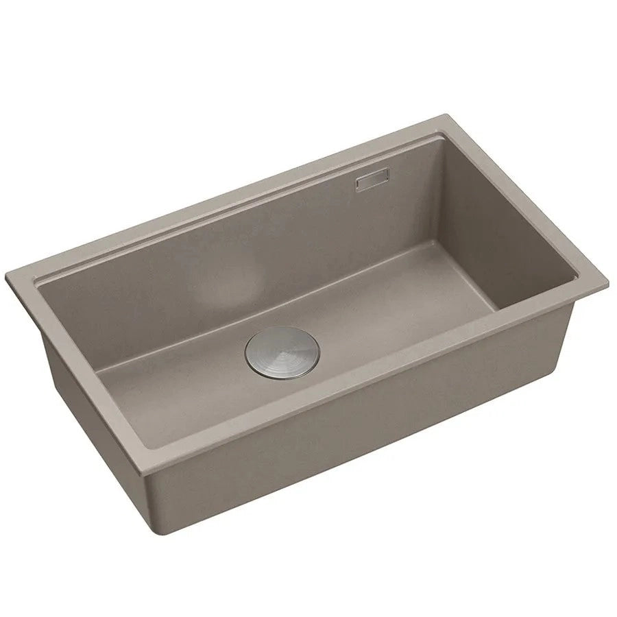 Lavello In Granito Logan 110 Beige Tappo acciaio