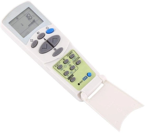 Pulsante Remoto per Sostituzione - Schermo LCD - Portatile - Compatibile con Condizionatore d'Aria - Potenza 2 Batterie AAA - Dimensioni 13,7 x 4,8 cm - Pulsante Remoto per Condizionatore d'Aria