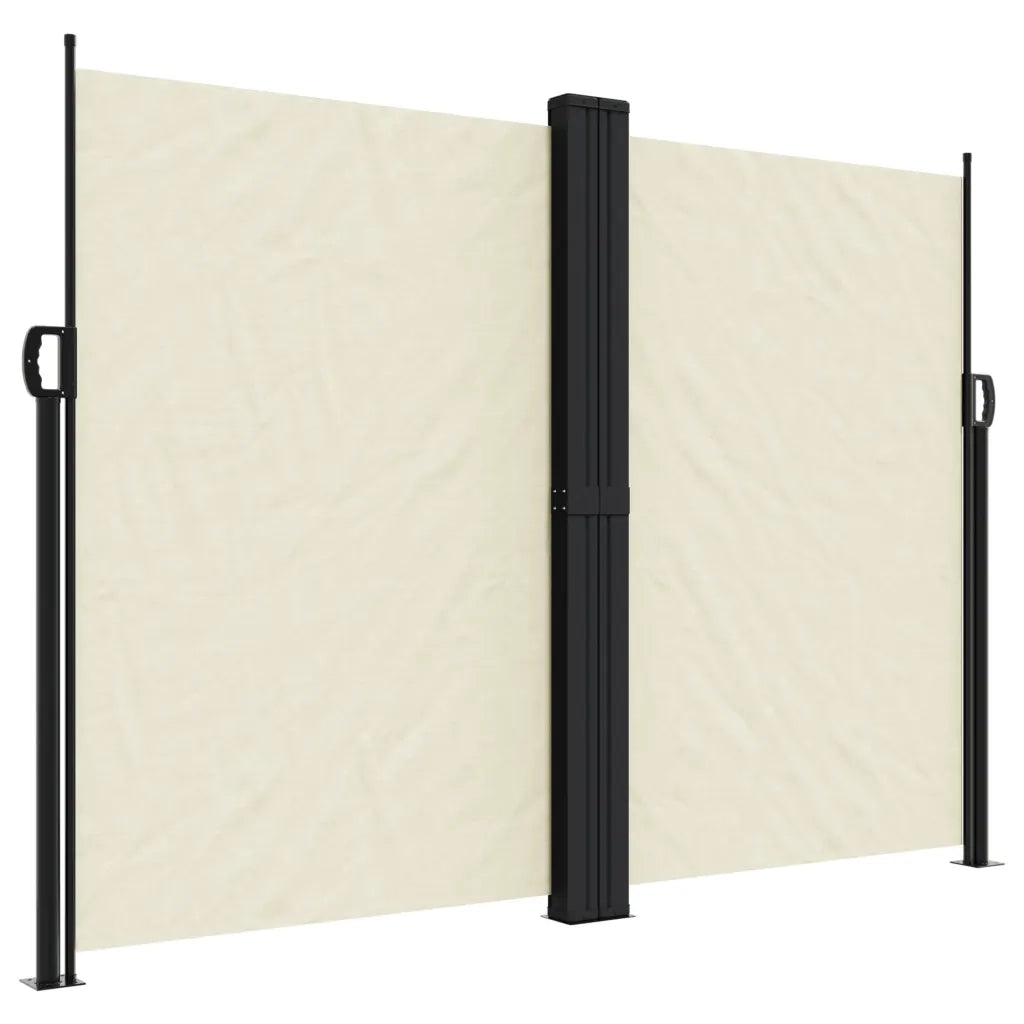 Tenda da Sole Laterale Retrattile-Tenda parasole per balcone per giardino Crema 180x1000 cm 545485