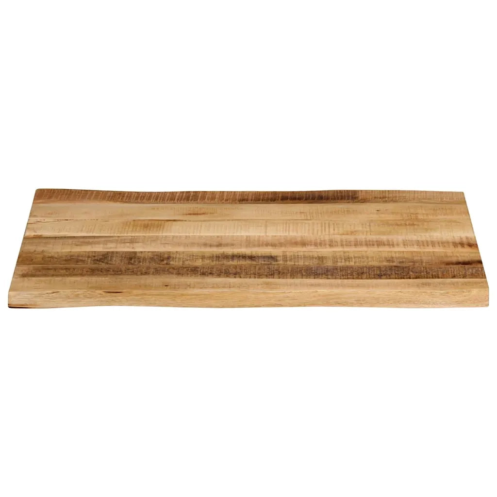 Piano Tavolo Bordi Vivi 70x60x3,8cm Legno Massello Mango Grezzo 370691