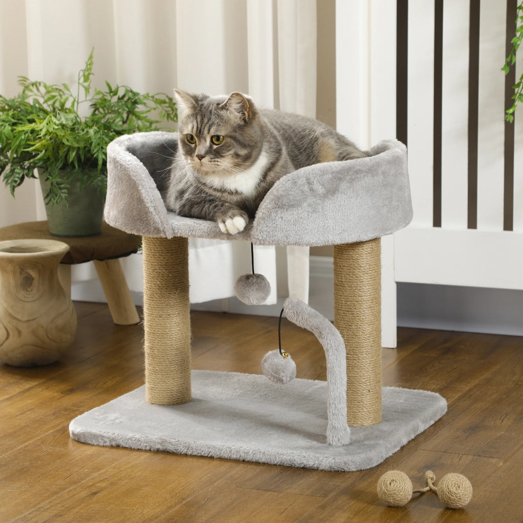 Albero tiragraffi per gatti ¨C Minimal ¨C 42 cm grigio
