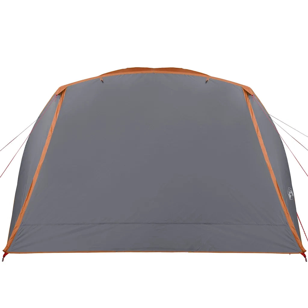 Tenda da Famiglia con Portico per 6 Persone Grigio e Arancione 94420
