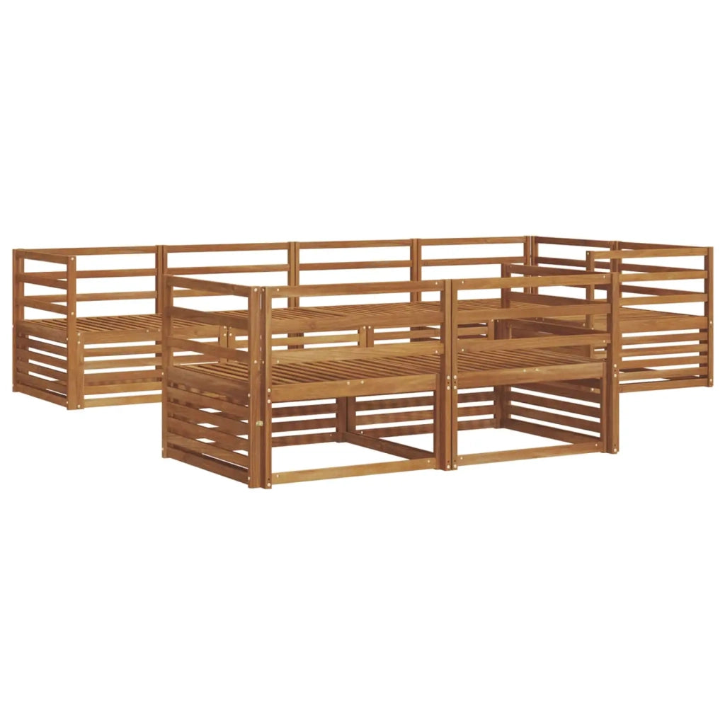 Set di divani da esterno 7 pcs Naturale 3373599