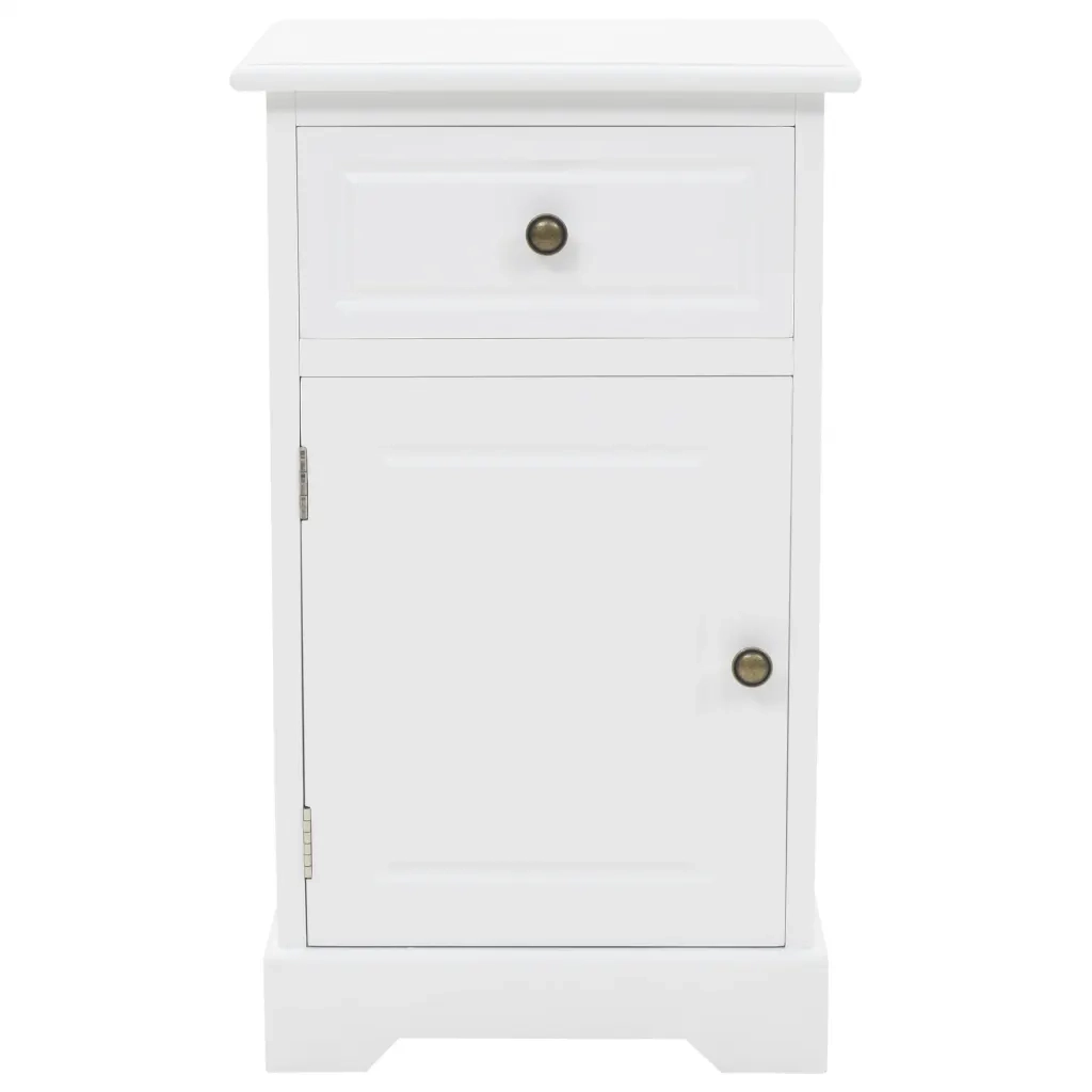 Comodino in MDF e Legno di Pino 35x32x59 cm 245757