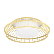 Plafoniera Minimal Yuku-Z Acciaio Bianco Luce Led Integrato 22W