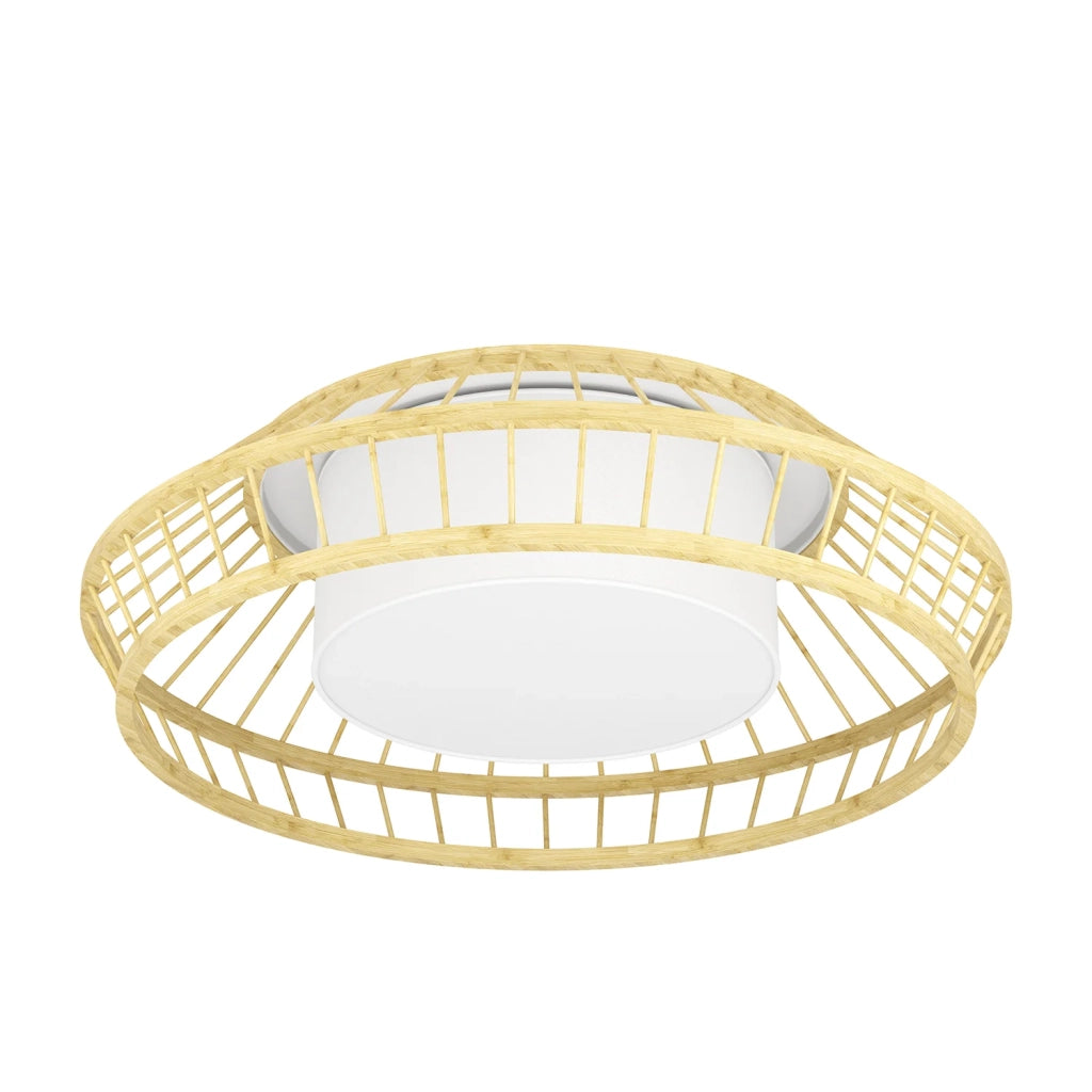 Plafoniera Minimal Yuku-Z Acciaio Bianco Luce Led Integrato 22W