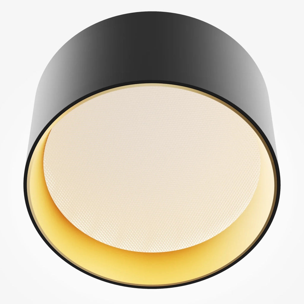 Maytoni Lampada da soffitto moderna Vega 1 luce LED integrato nero alluminio