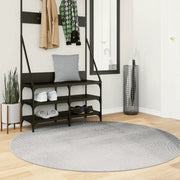 Tappeto IZA a Pelo Corto con Aspetto Scandinavo Grigio Ø 160 cm 375460