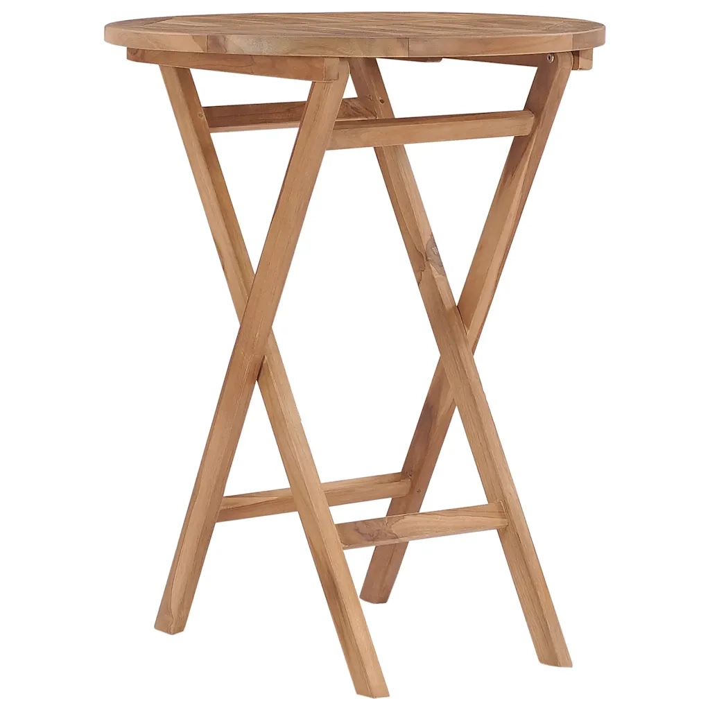 Set da Pranzo per Giardino 3 pz | Set Salotto da Giardino in Legno Massello di Teak