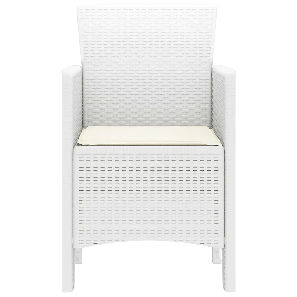 Sedia da Giardino 2 pcs Bianco 53 x 49 x 85 cm Polipropilene 847462