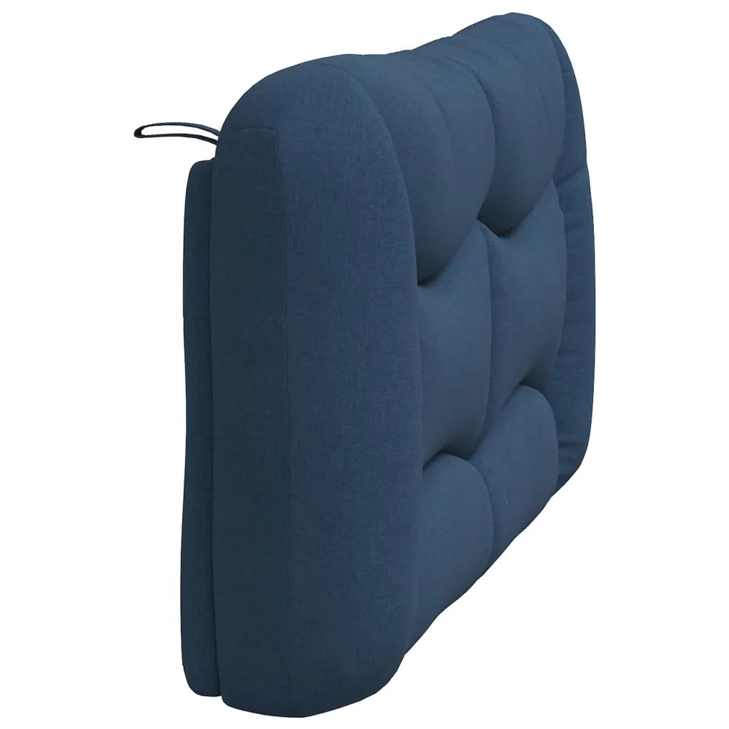 Cuscino Testiera Hvar Blu 140 cm in Tessuto 374582