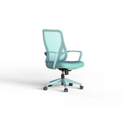 Sedia studio Hispanohogar altezza regolabile in tessuto verde