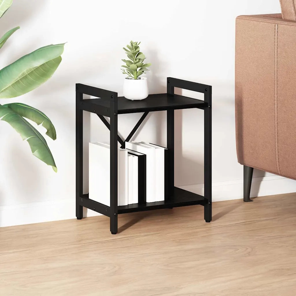 Libreria-Scaffale per Libri-Mobile di Stoccaggio Rovere Nero 40 x 30 x 50 cm Legno multistrato