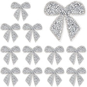 Pannelli di applicazione con strass 16 pezzi - Dimensioni: circa 55 x 57 mm - Decorazione per abbigliamento - Arte artigianale DIY