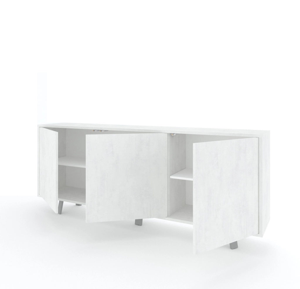 Buffet 3 ante VELBRUK bianco pietra