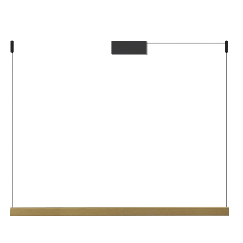 Daisho PRO - Sospensione Orizzontale LED 42W 3000K CRI90, Finitura Oro, IP20, Design Minimale Antiriflesso UGR<19 - Rossini Group