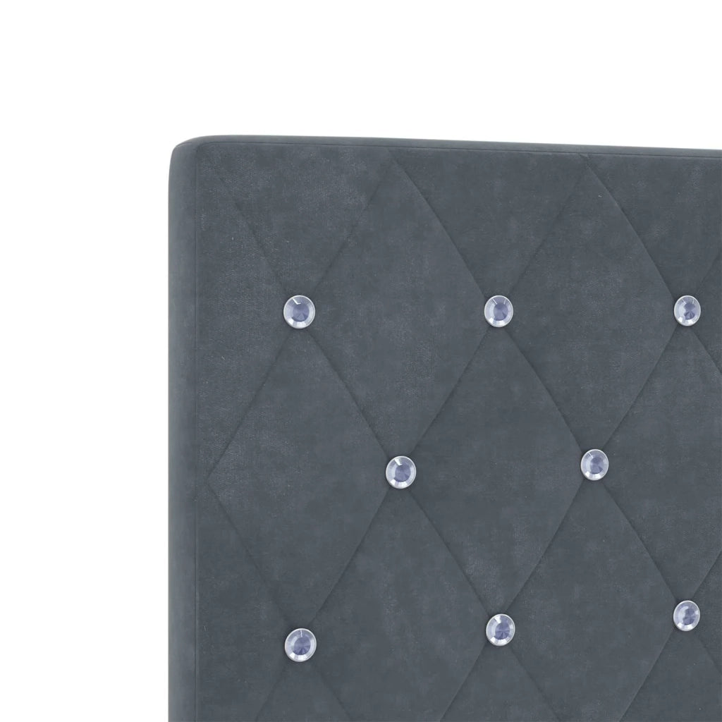Letto con Box Spring, Materasso e LED Grigio Scuro 120 x 200 cm 3452151
