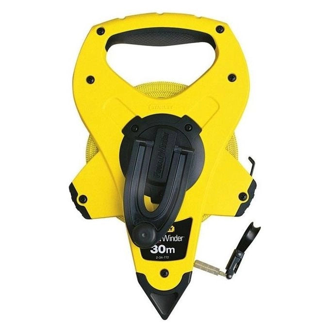 Stanley 2-34-775 Powerwinder Rotella Metrica 60 m in Fiberglass a 40 Filamenti Avvolgimento Rapido Classe Precisione III colore Bicolore