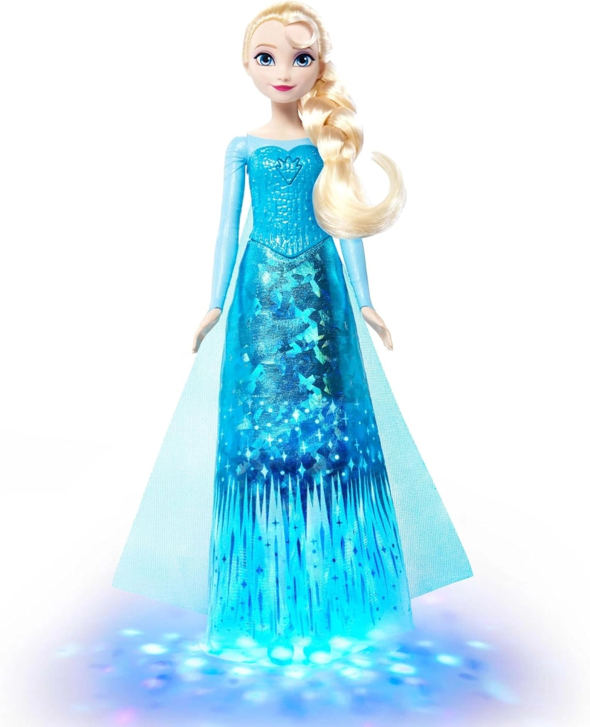 Disney Frozen - Elsa All`alba Sorgero, bambola ispirata al film con abito scintillante, luci e musica, canta la canzone